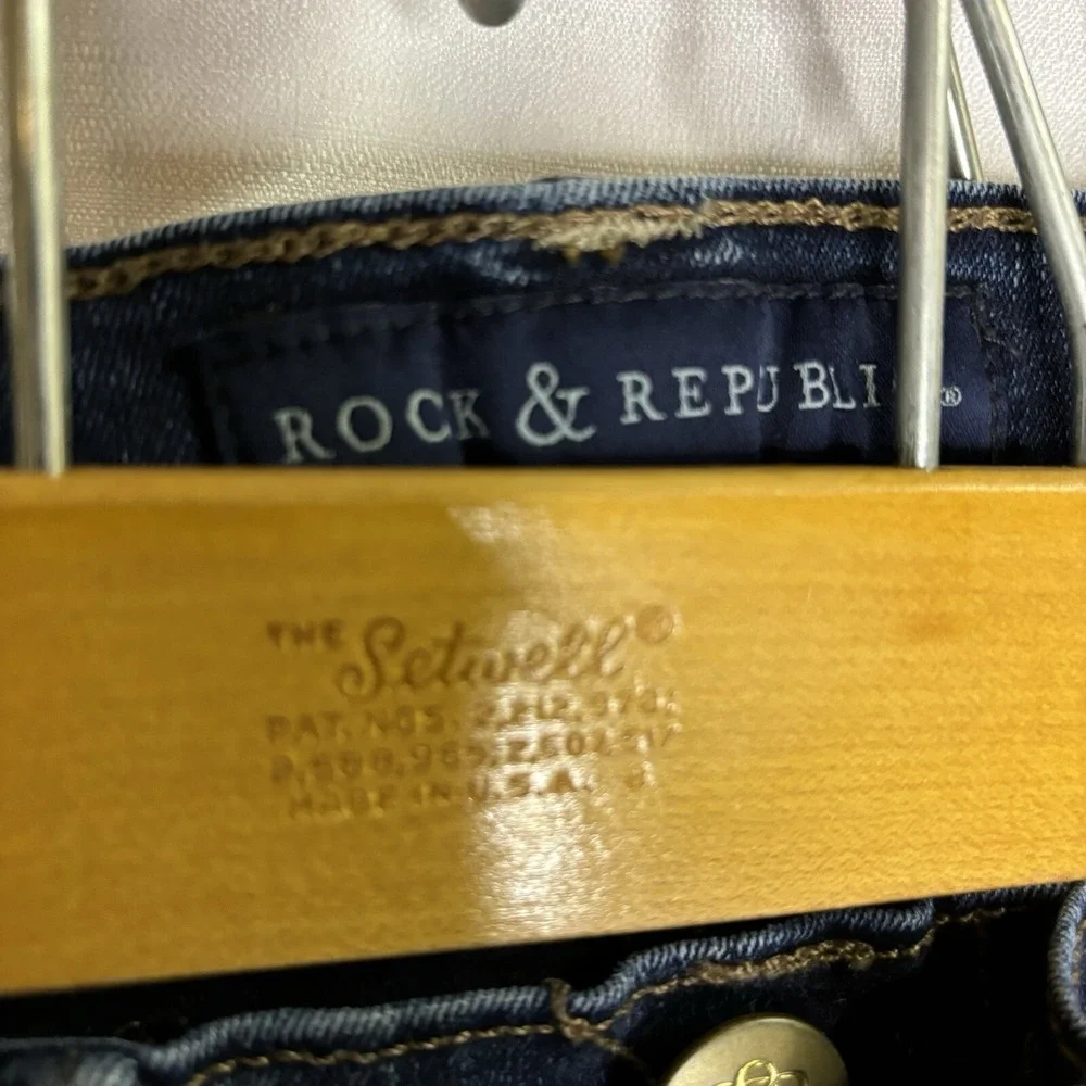 Rock and Republic Zipadeedooda Zip‎ Leg Jeans Size 6